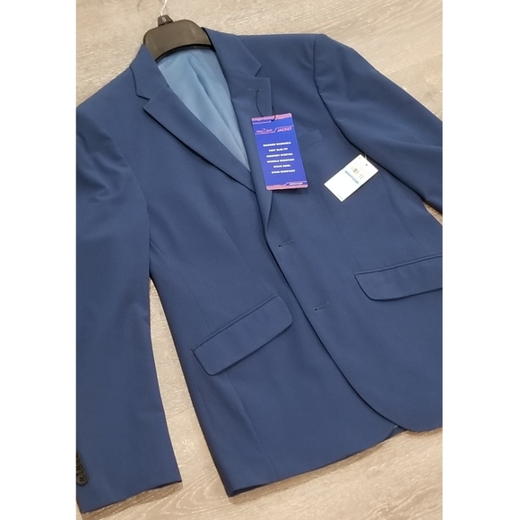 Perry Ellis Men's TECH+ Suit Jacket 40 Short Very Slim Stretch